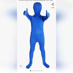 New - Morphsuit child L blue